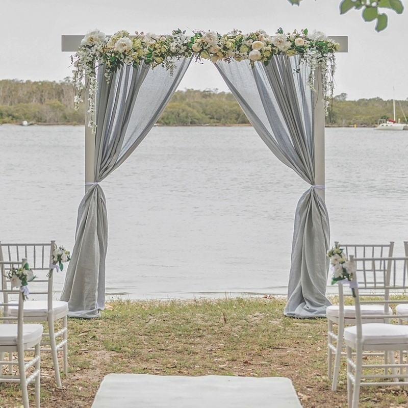 white_timber_arbour_grey_linen_curtains