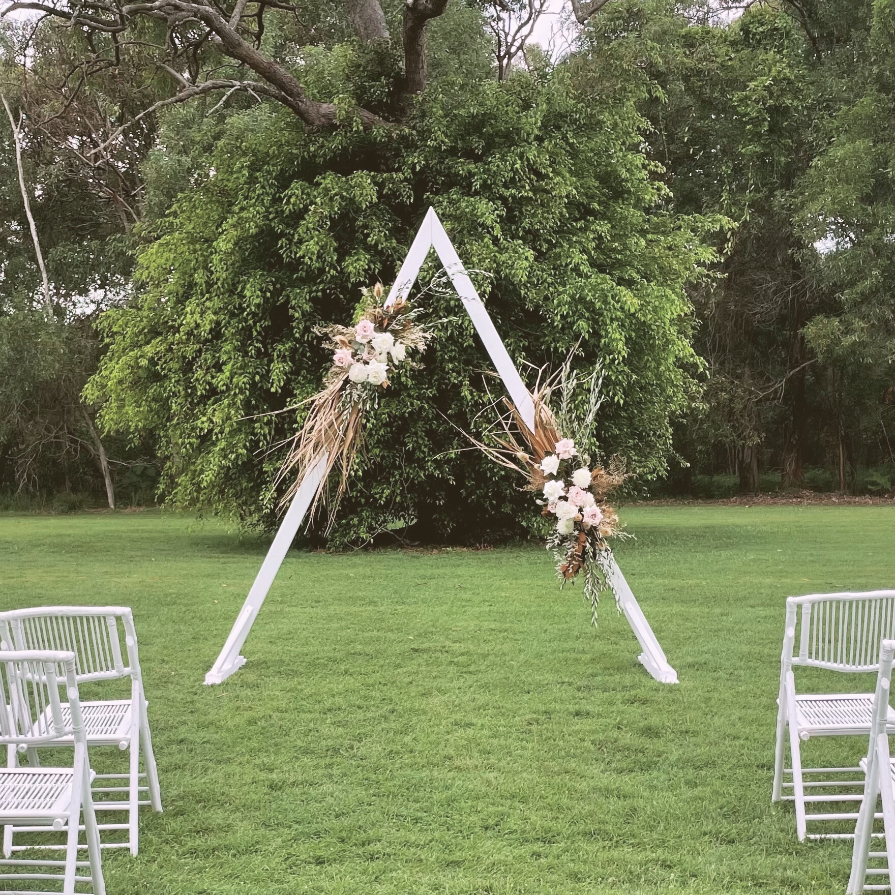 White Triangle arbour