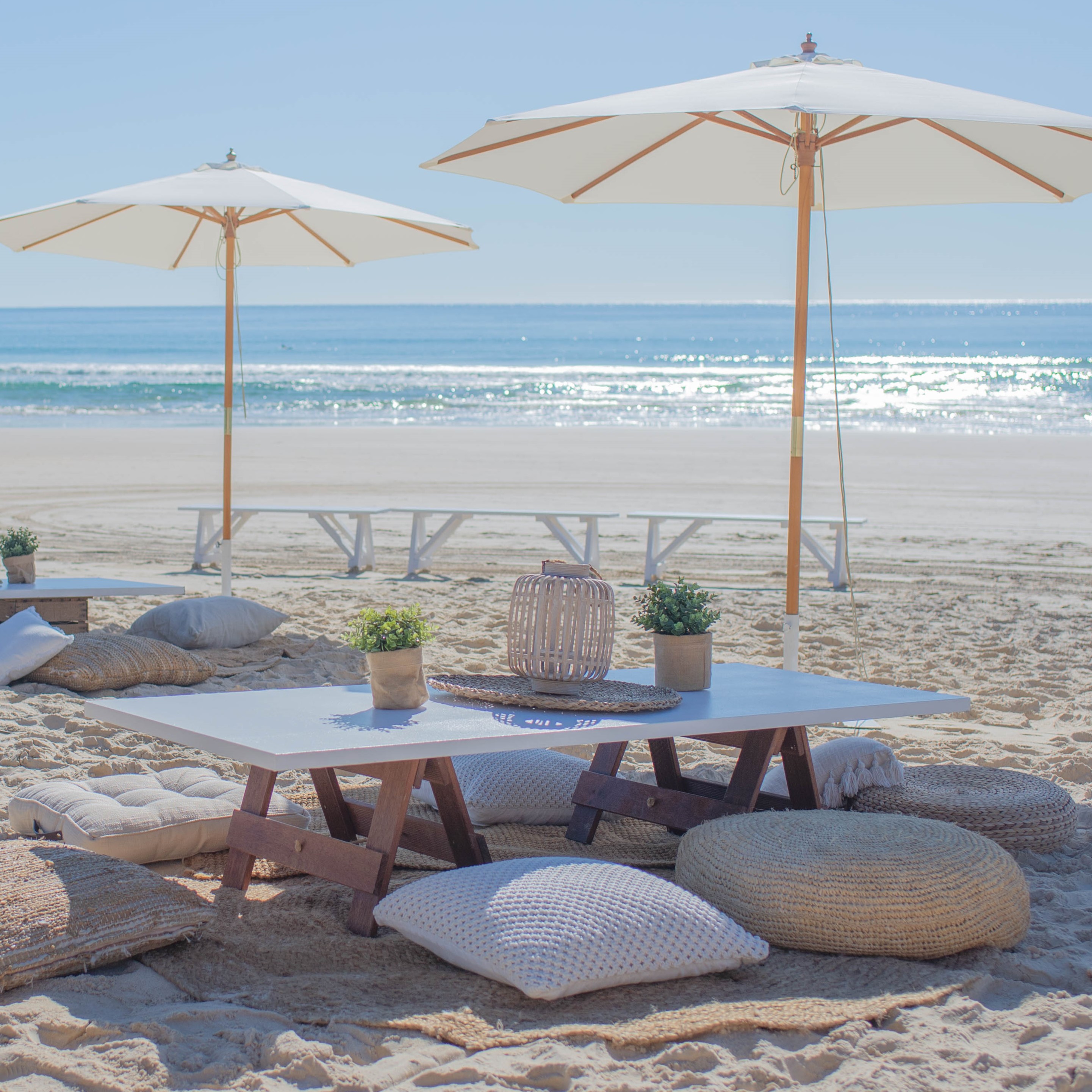 Market umbrellas beach