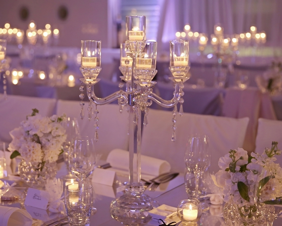 Crystal candelabra