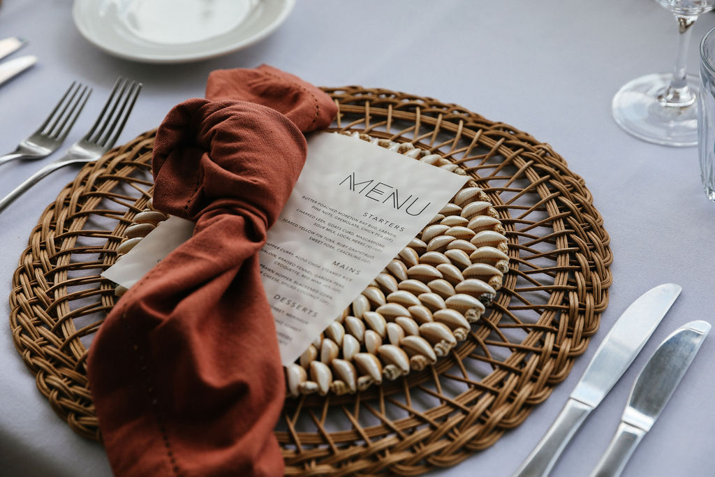 Rust Napkin-Shell Charger-placemat