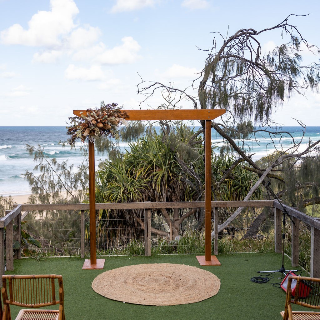 Light timber arbour