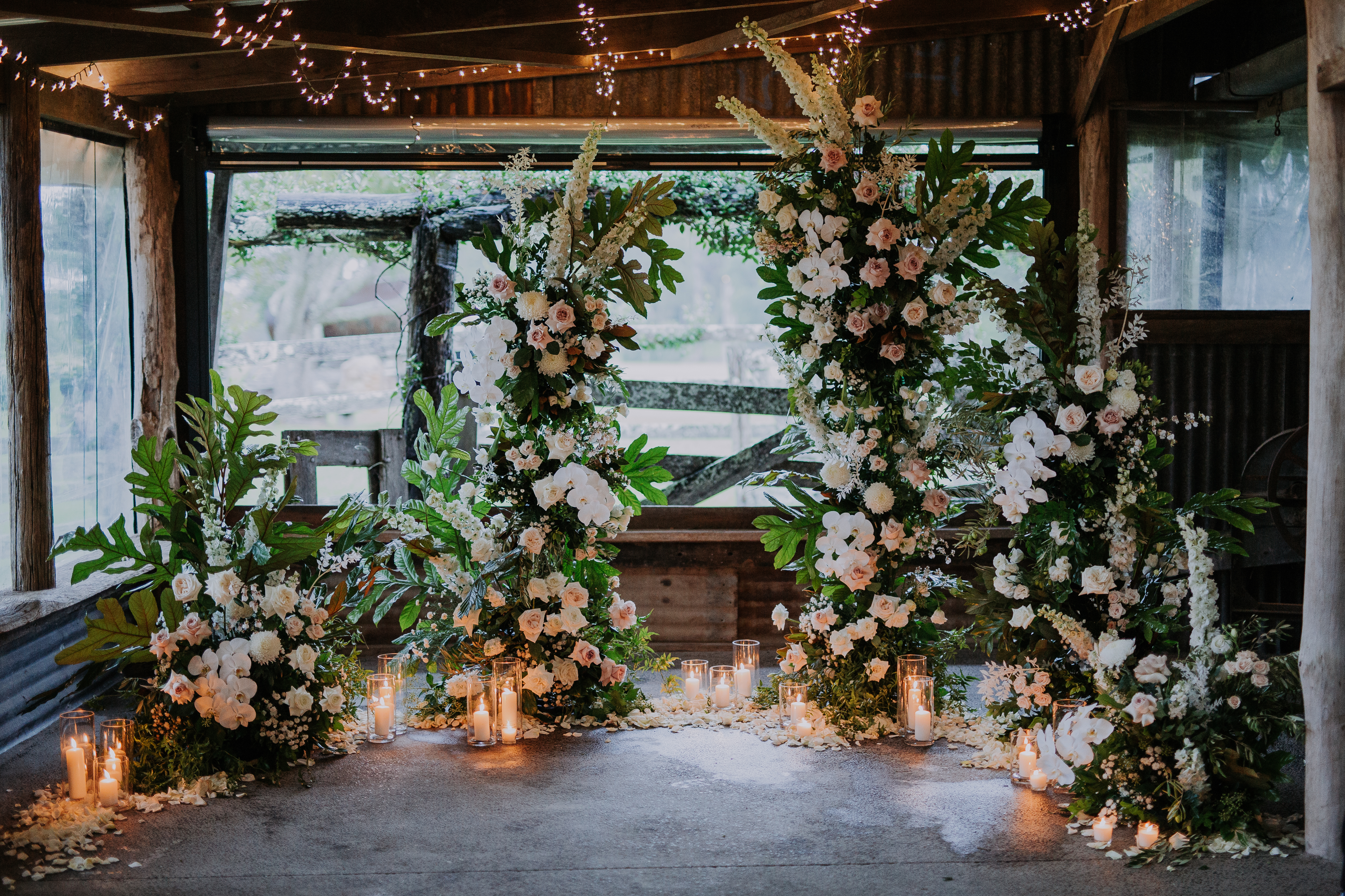 Candle aisle ceremony