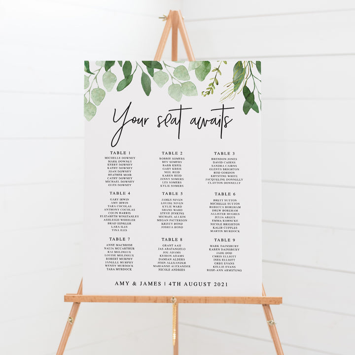 wedding-seating-chart-amy-green-leaves-2