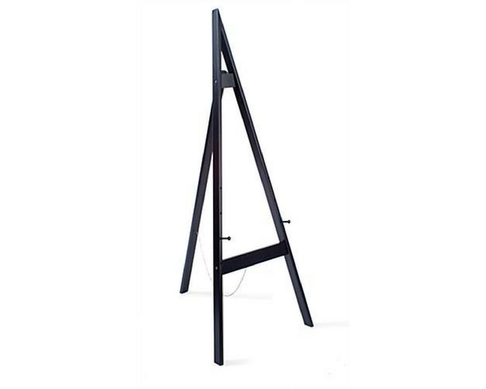 Hire Black wooden easel 