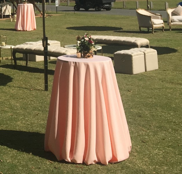 Hire Pale pink tablecloth 