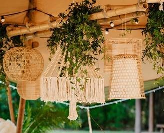 Hire Cane hanging shades (assorted) 