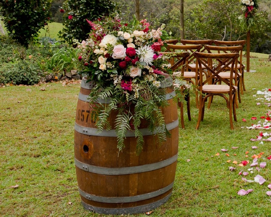 Hire Wine barrel plinths 