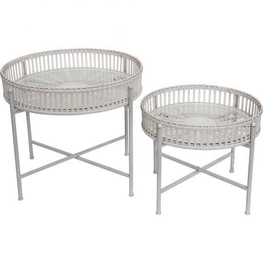 Hire Island wash side table (pair) 