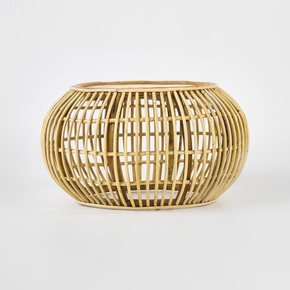 Hire Coco rattan side table 