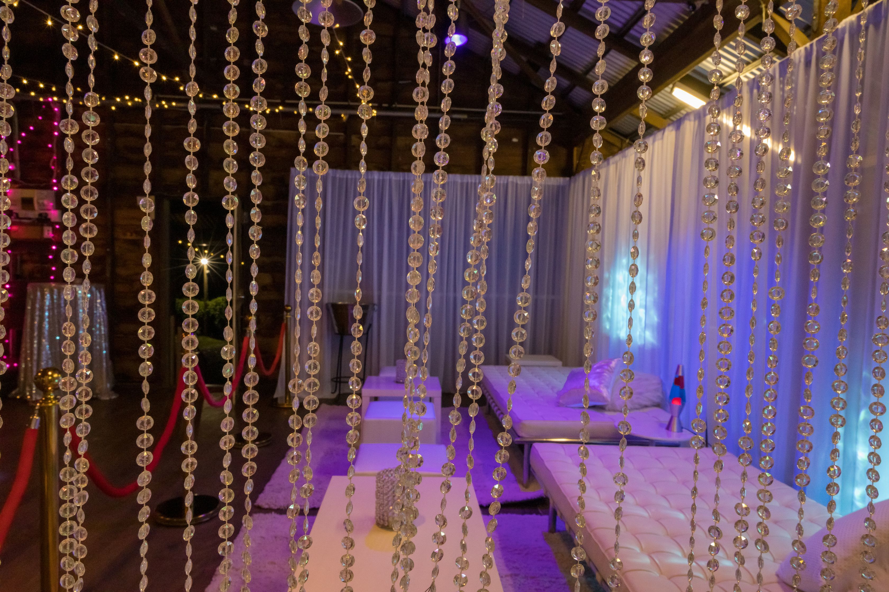 Hire Crystal beaded backdrop 