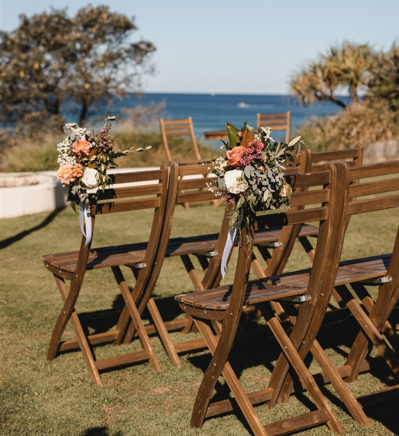 Hire Natural timber foldout chair 