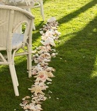 Hire Shells for sides of aisle 