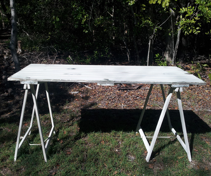 Hire White wash trestle table 