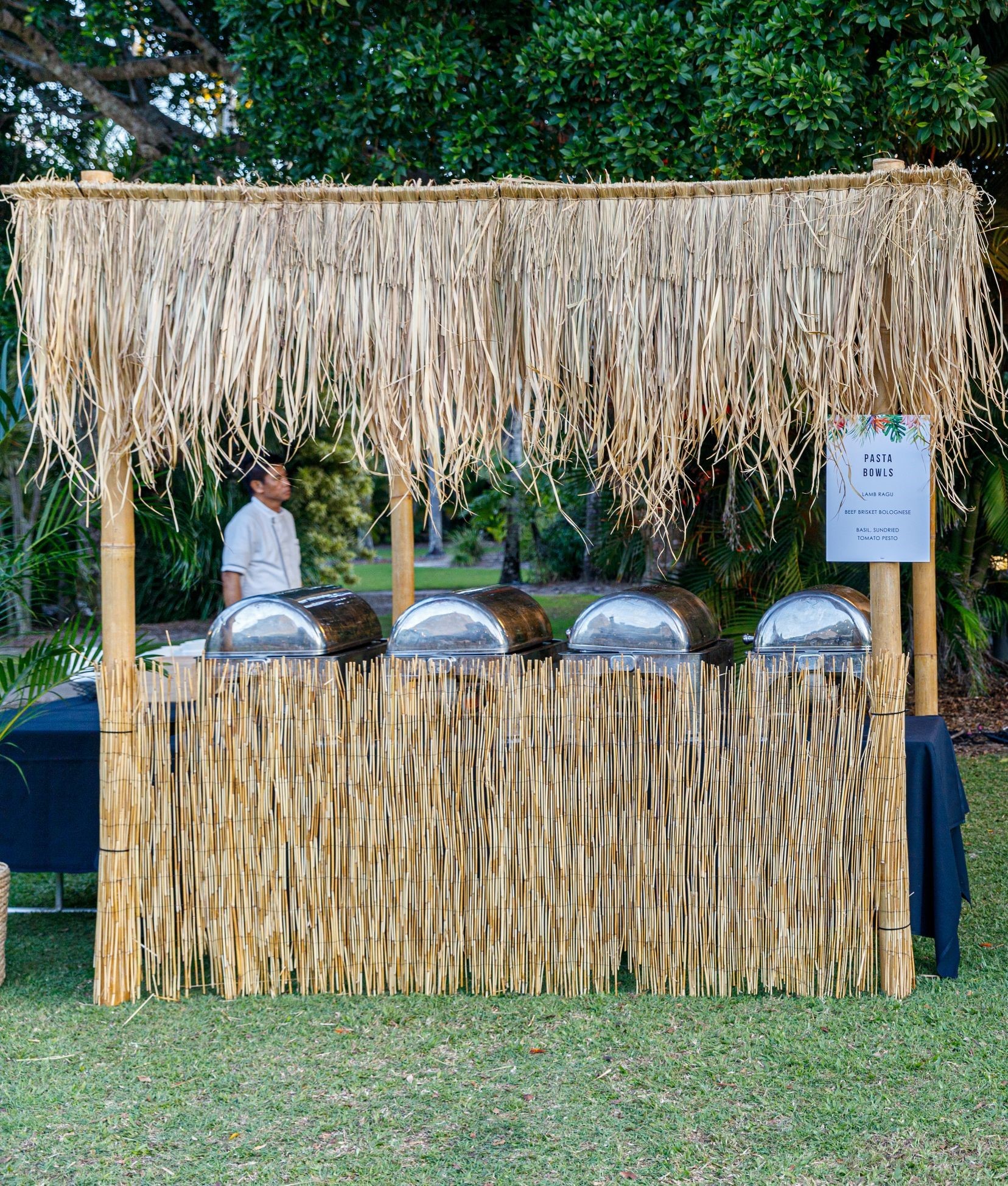 Hire Bamboo food hut 