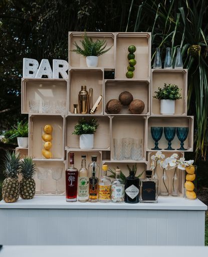 Hire Custom designed bar backdrop 