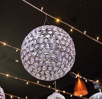 Hire Crystal ball chandelier 