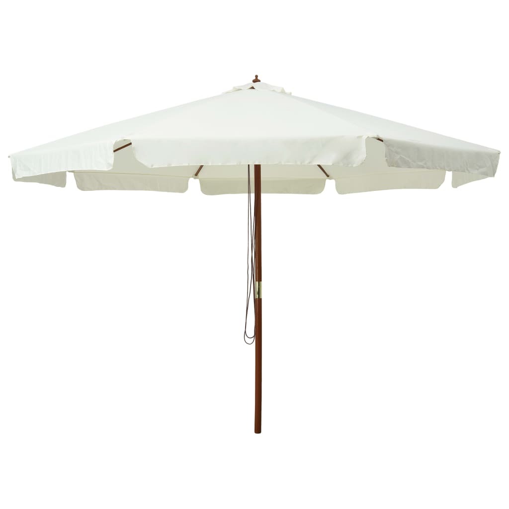 Hire Large white market umbrella 