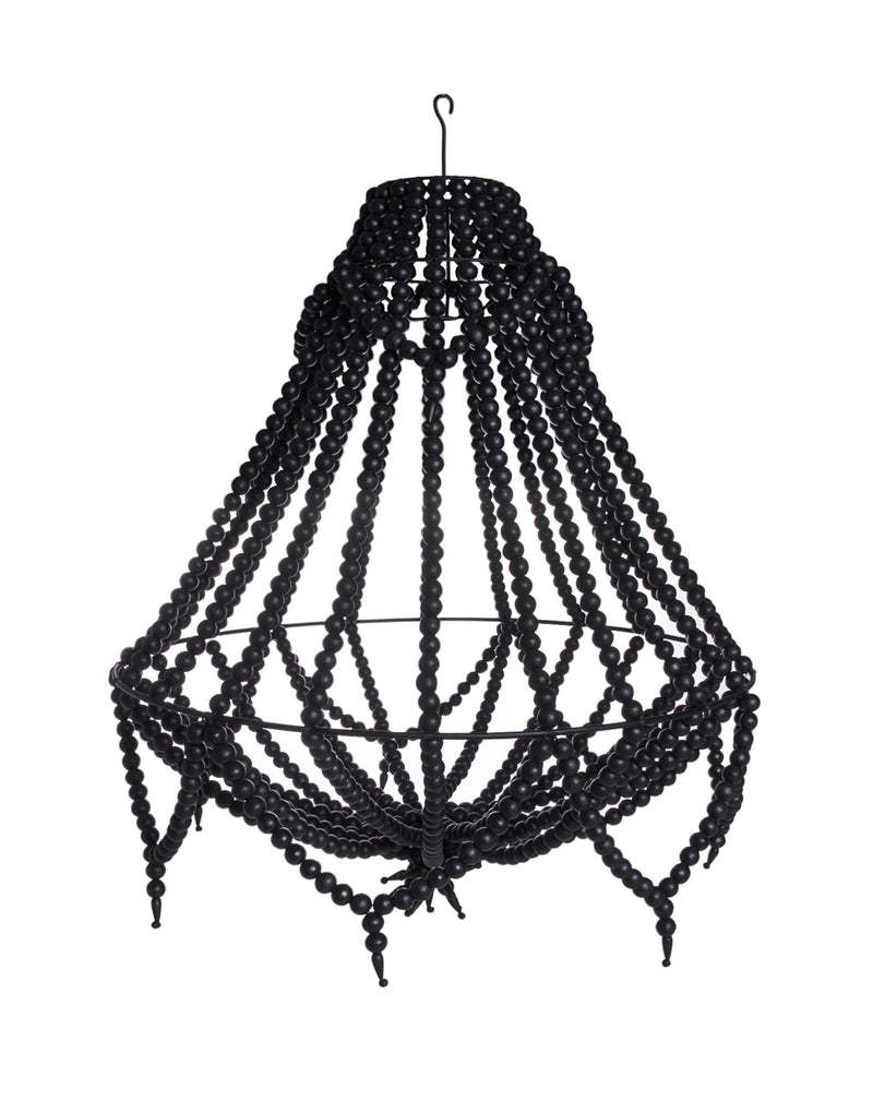 Hire Black beaded pendant 