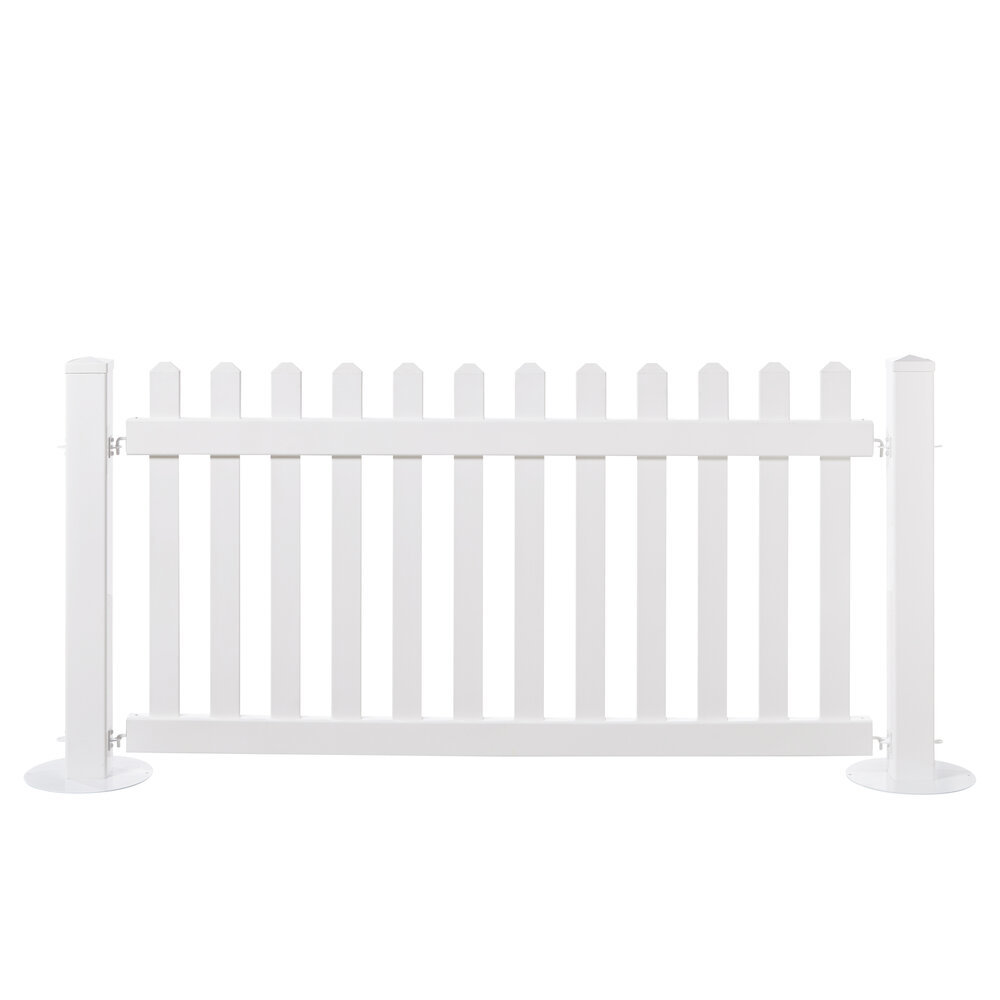 Hire White picket fence 