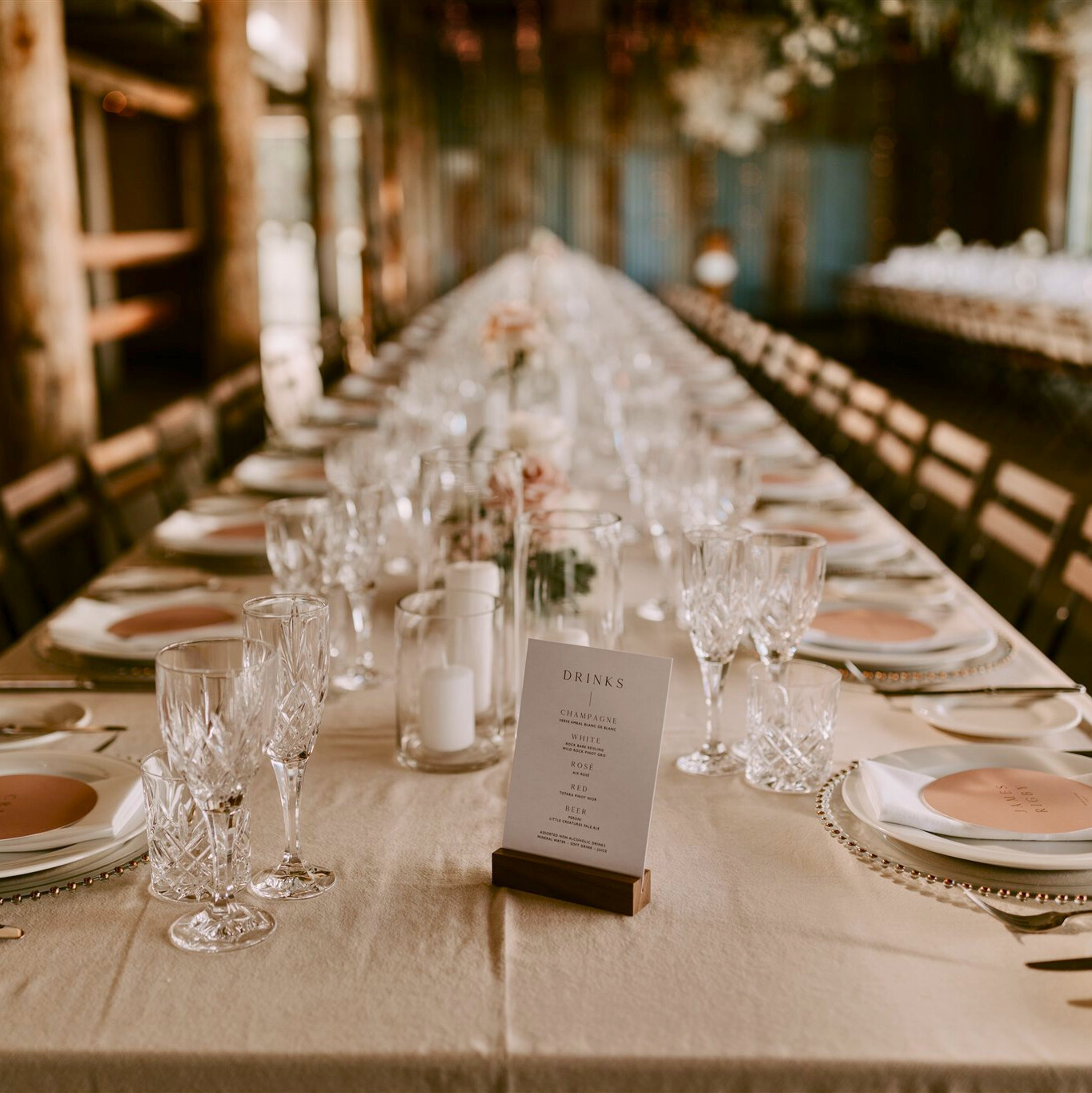 Hire Natural linen tablecloth 