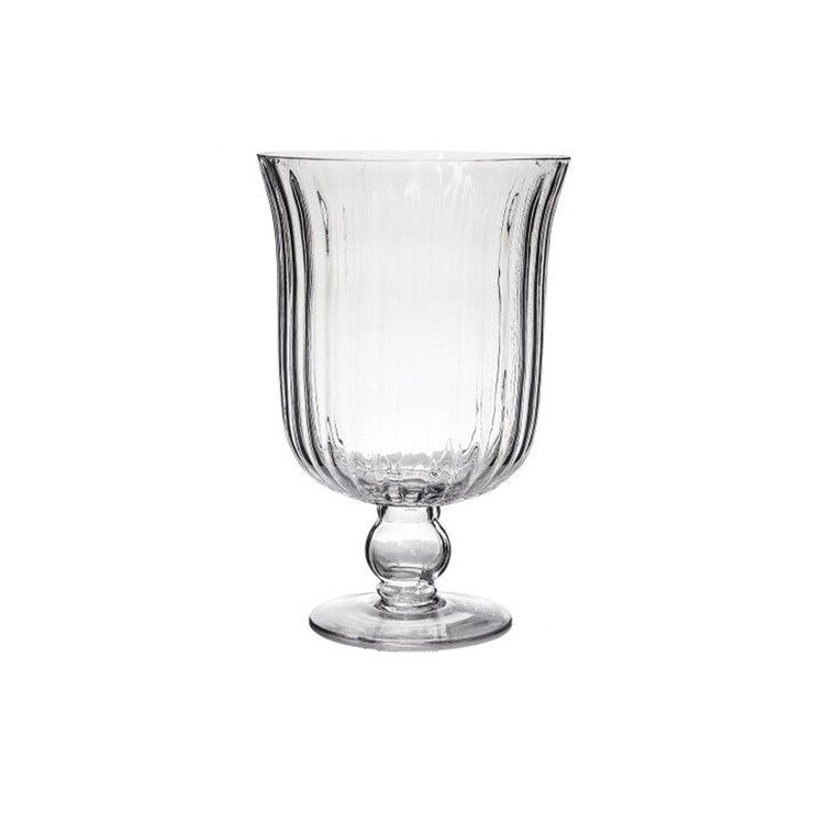 Hire Ribbed Glass Urn (small) 