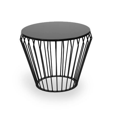 Hire Black wire coffee tables 