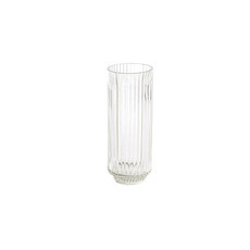 Hire Ribbed tall glass candle holder 