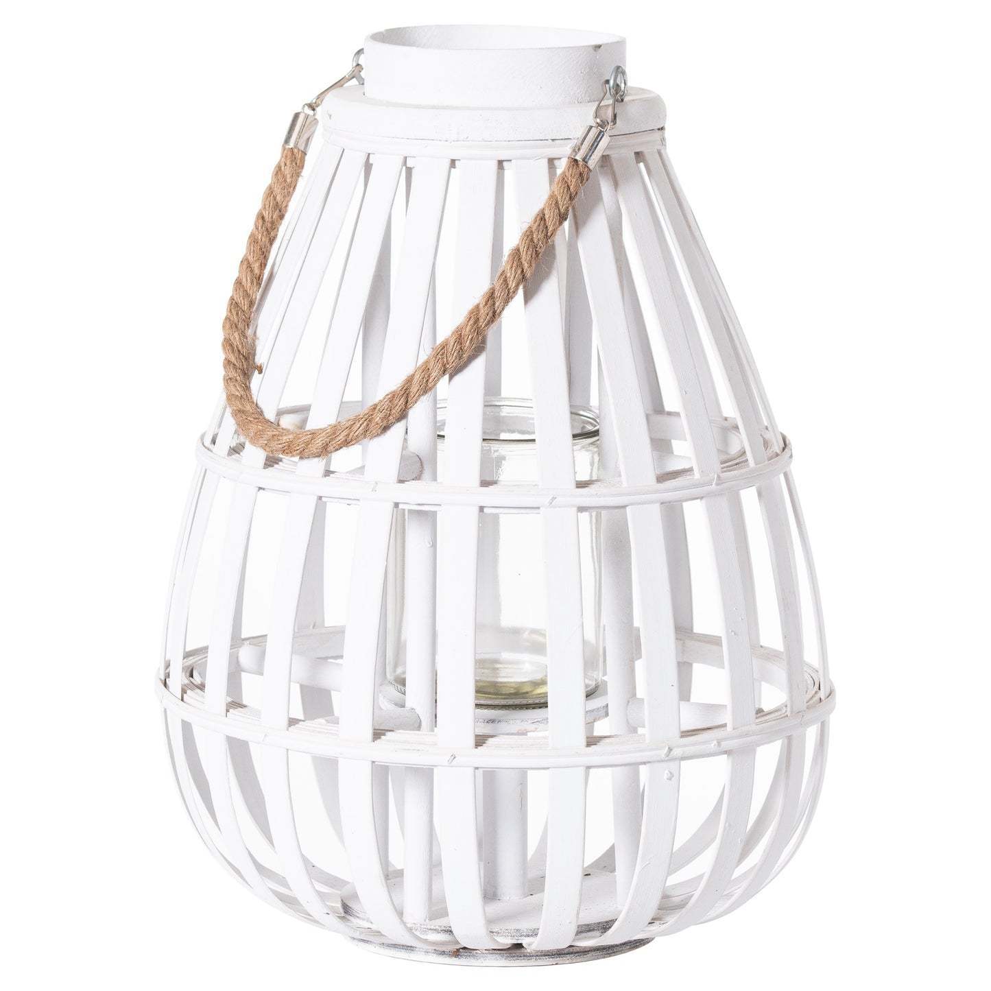 Hire White floor lantern small 