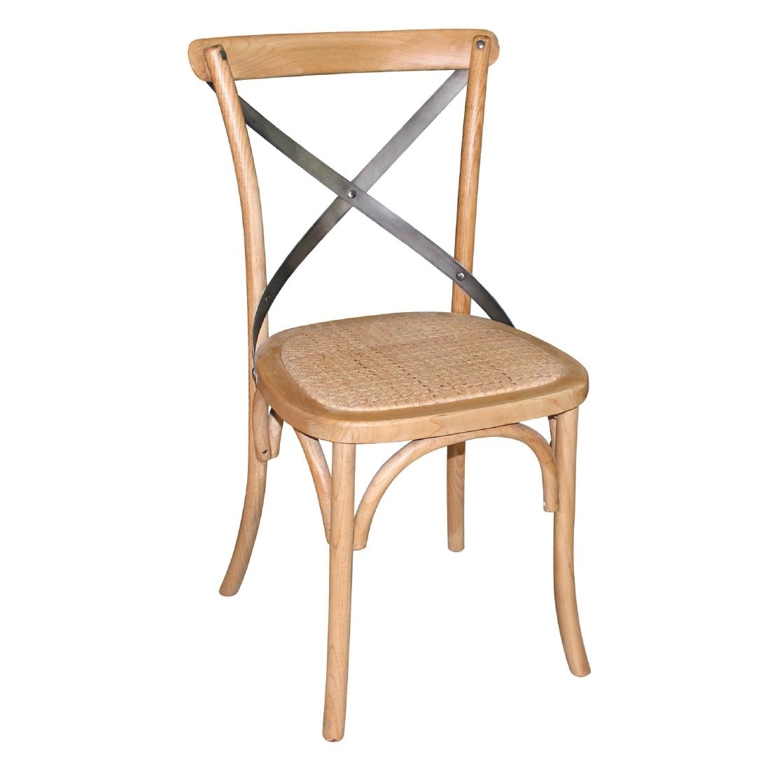 Hire Natural hampton chairs (black cross back) 