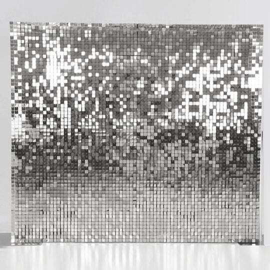 Hire Silver sequin shimmer wall 