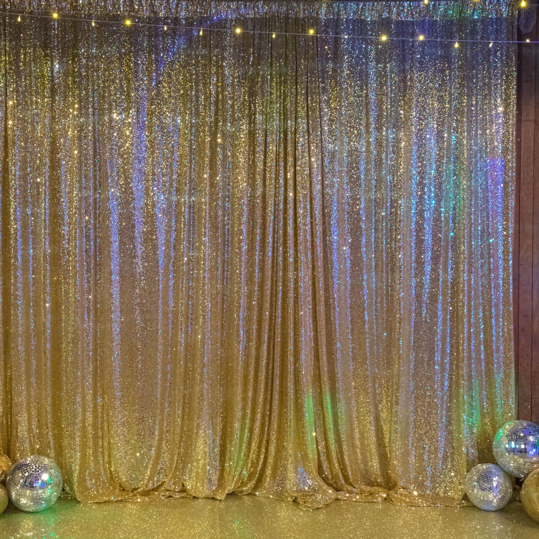 Hire Gold sequin backdrop 