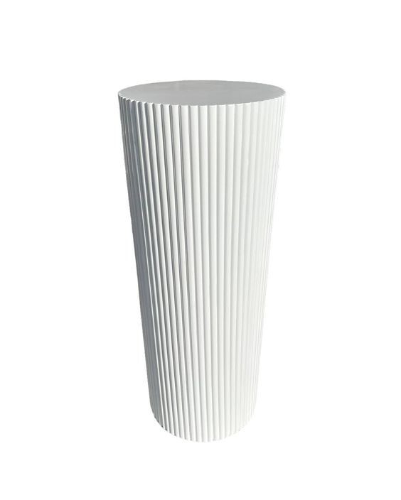 Hire Round ribbed plinth (90cm) 