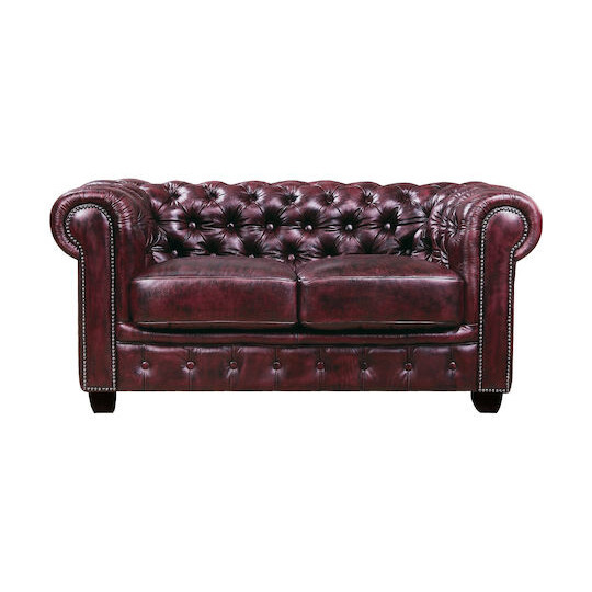 Hire Chesterfield leather lounge - 2 seater 