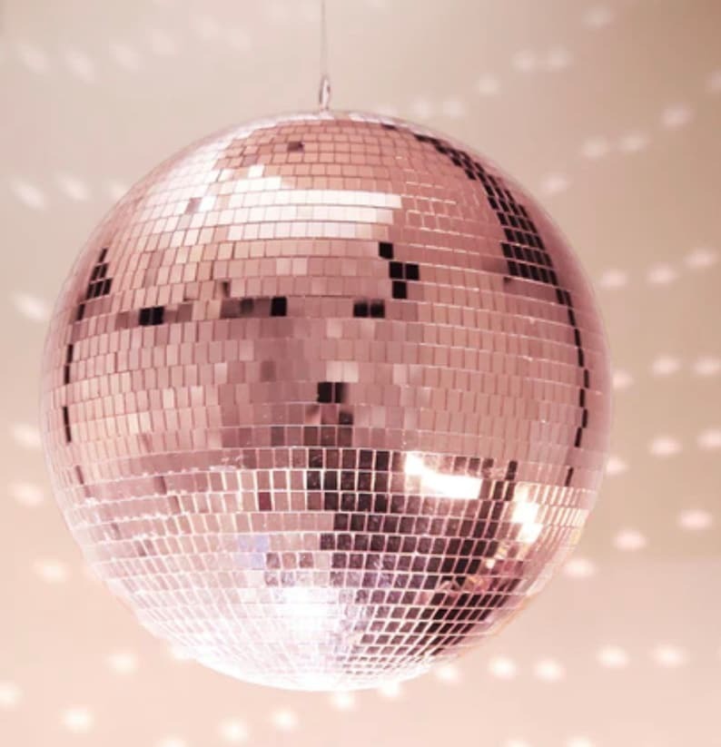 Hire Light Pink Disco ball (medium) 