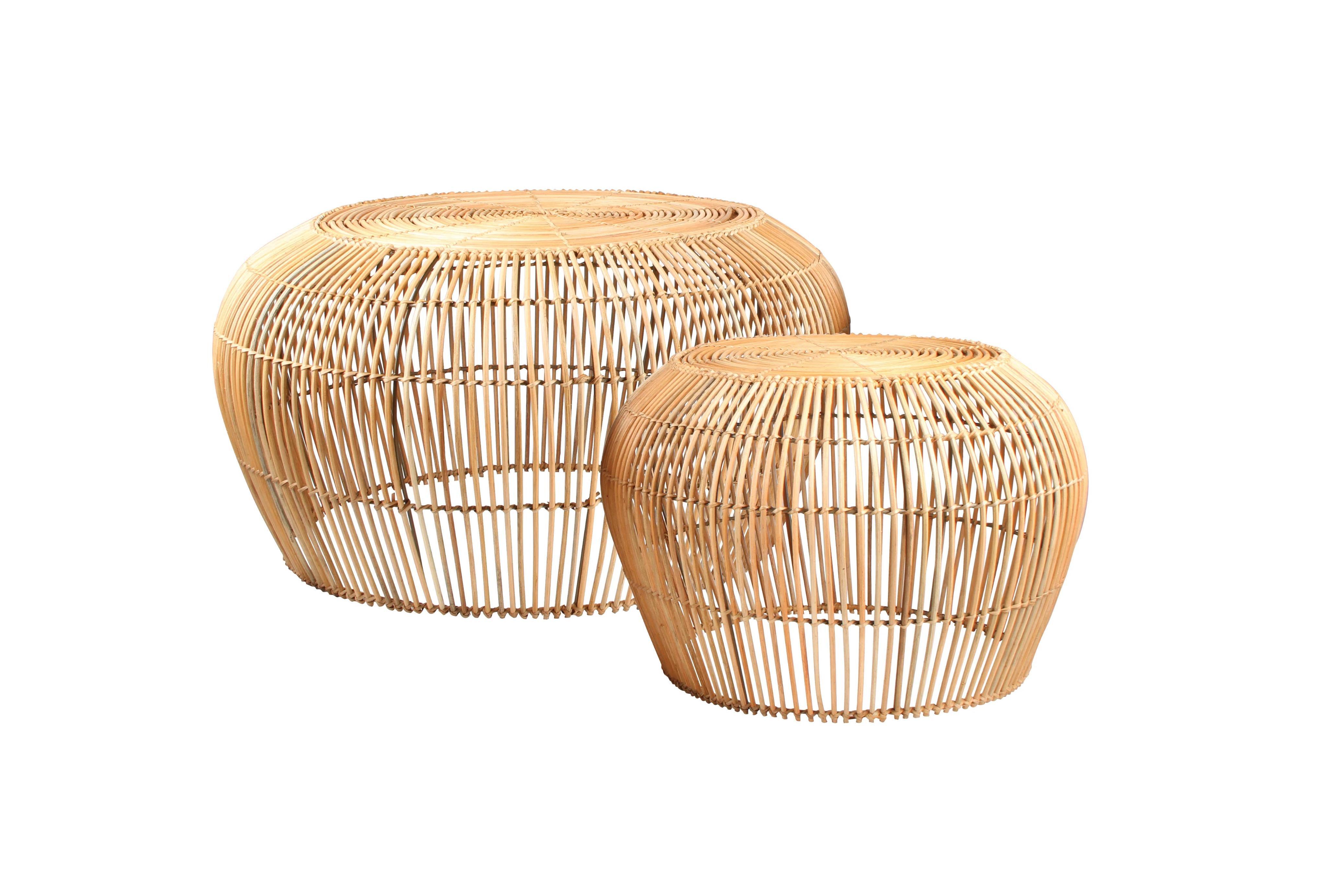 Hire Rattan coffee table set 