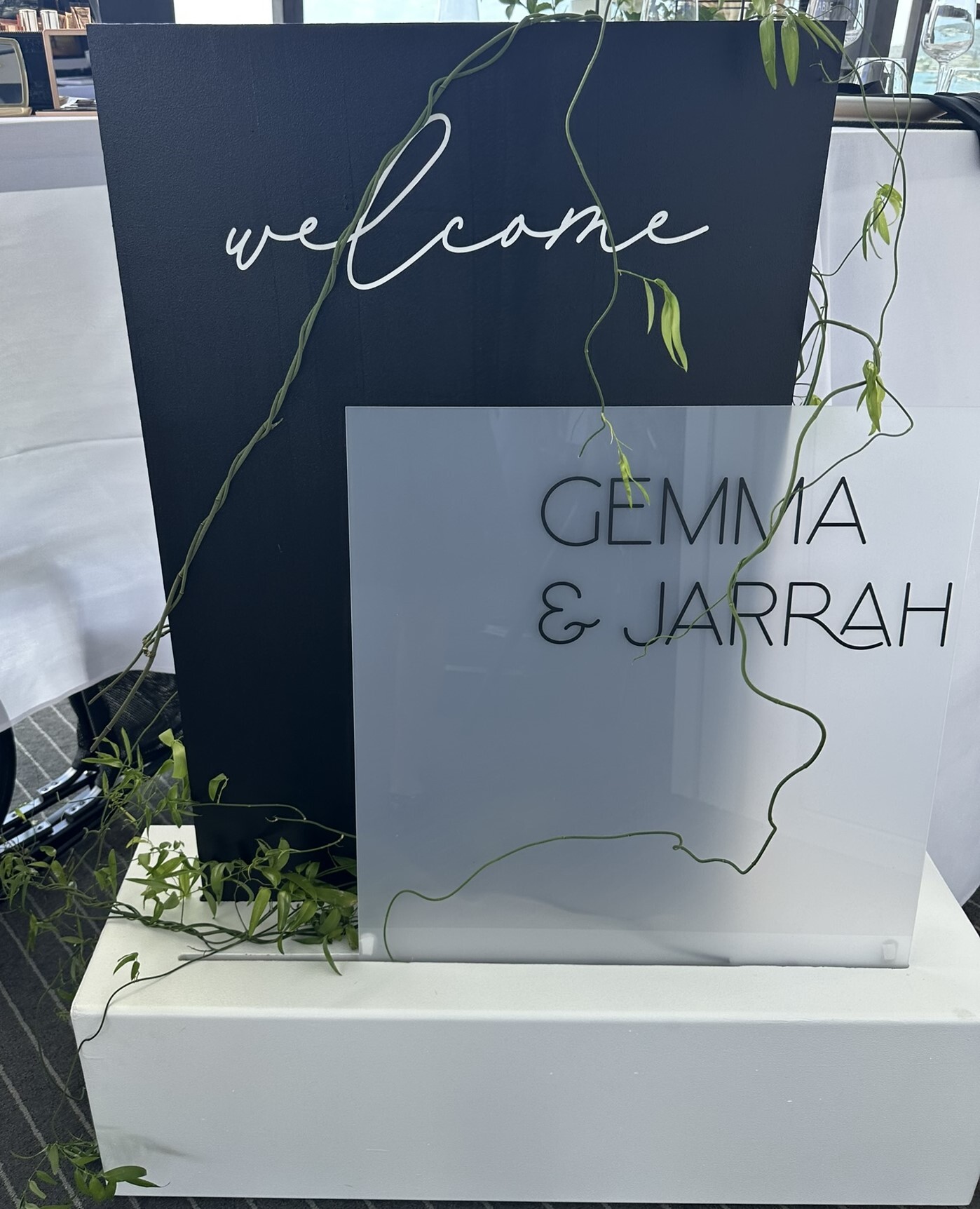 Hire Layered welcome sign 