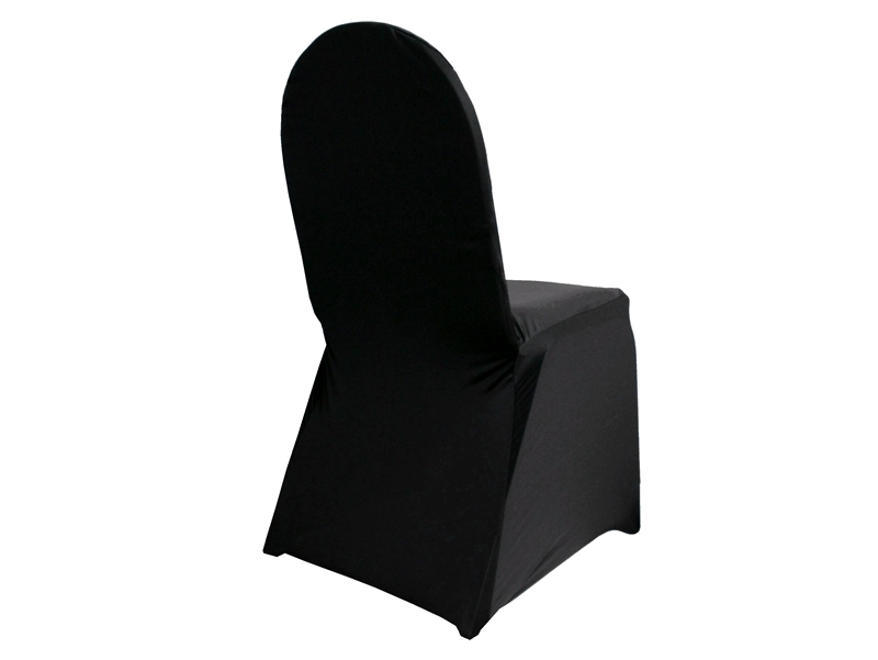 Hire Black lycra chair cover 